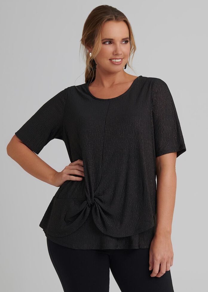 Shimmer Knot Top, , hi-res