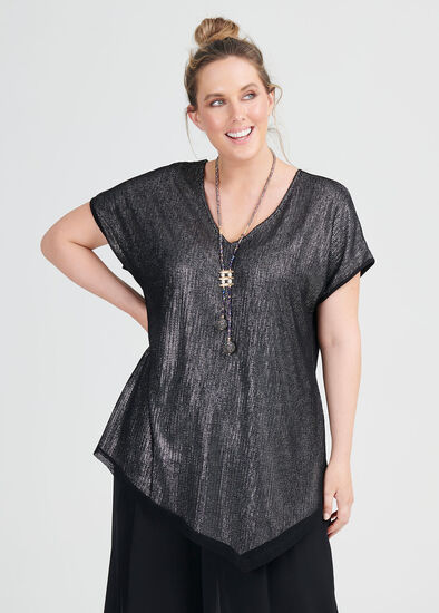 Plus Size Ava Mesh Knit Top