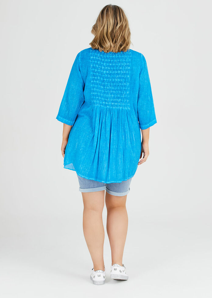 Cotton Pigment Tunic, , hi-res