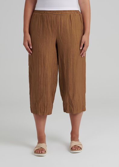 Plus Size Jali Bamboo Crop Pant