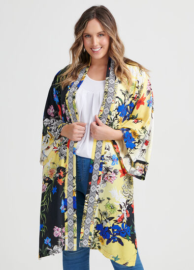 Plus Size Natural Savannah Kimono