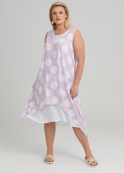 Plus Size Chianti Spot Dress