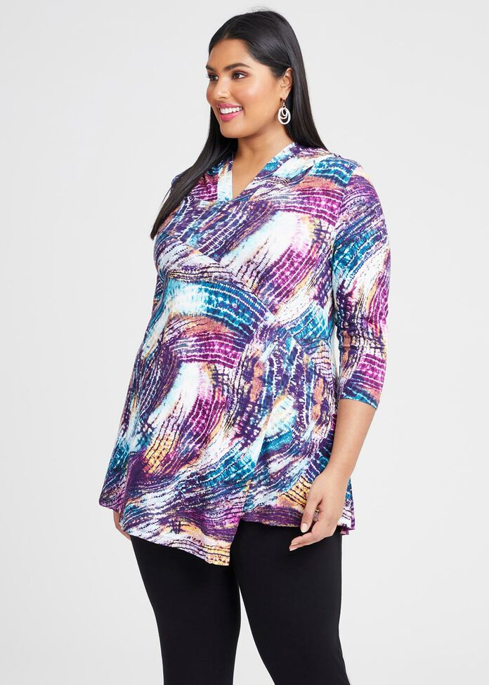 Natural Adoring Tie Dye Tunic, , hi-res