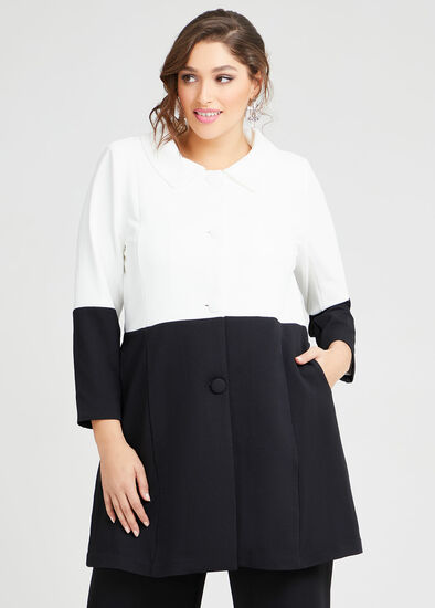 Plus Size Hepburn Textured Jacket