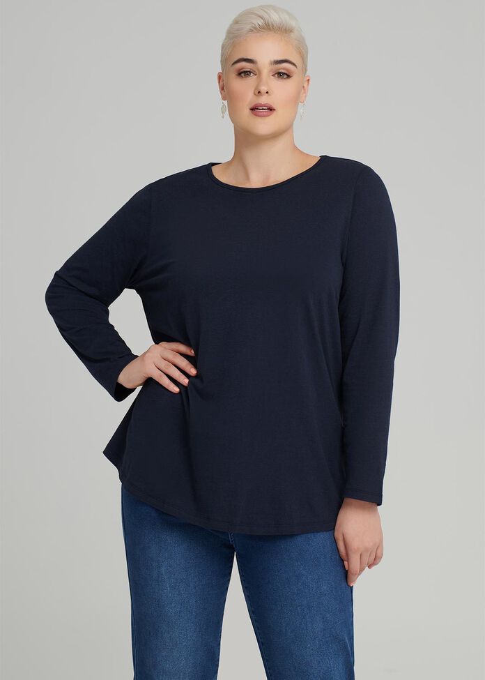 Easy Wear Ls Top, , hi-res