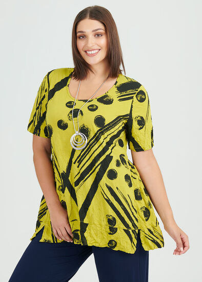 Plus Size Paintbrush Bamboo Top