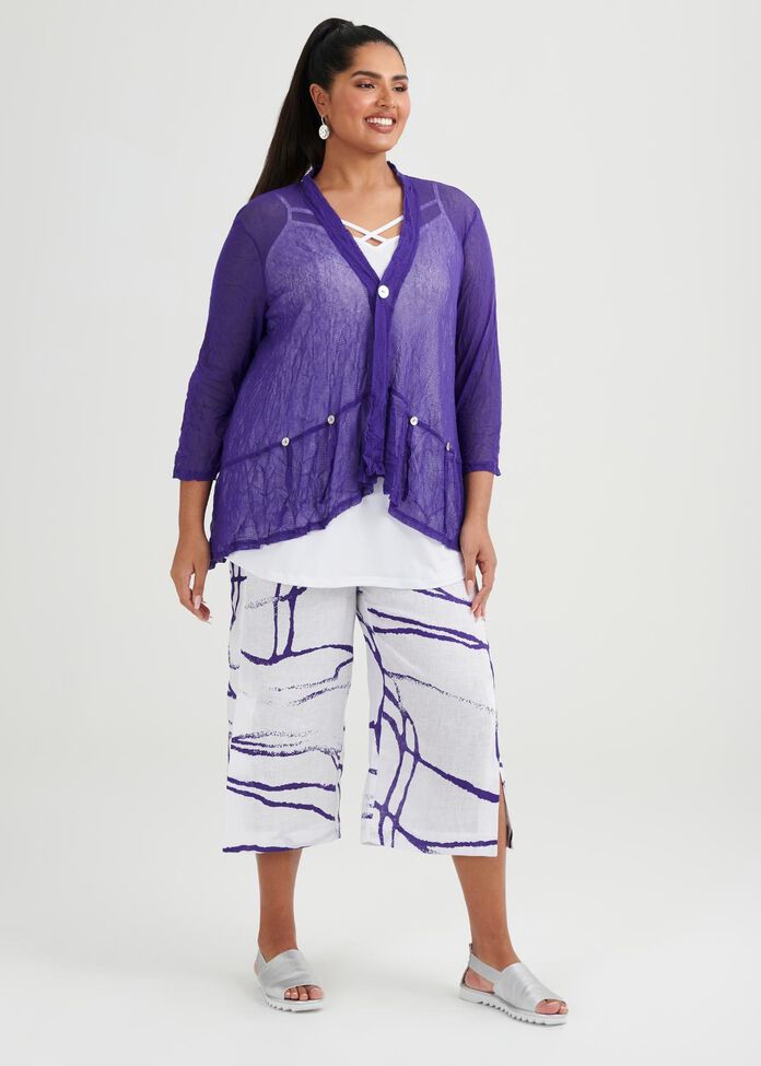 Mad About Hue Mesh Cardi, , hi-res