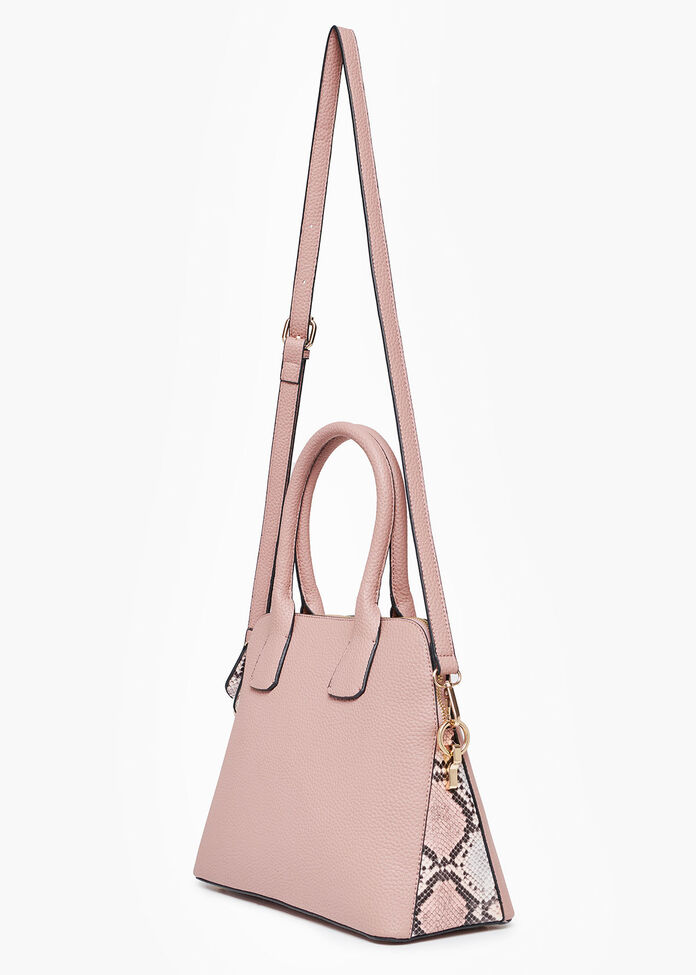 Brooke Blush Snake Bag, , hi-res