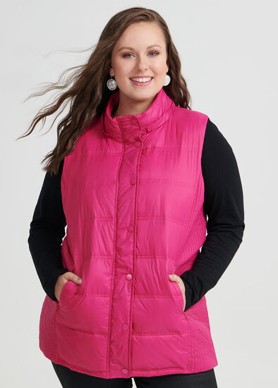 Plus Size Time Traveller Puffer Vest