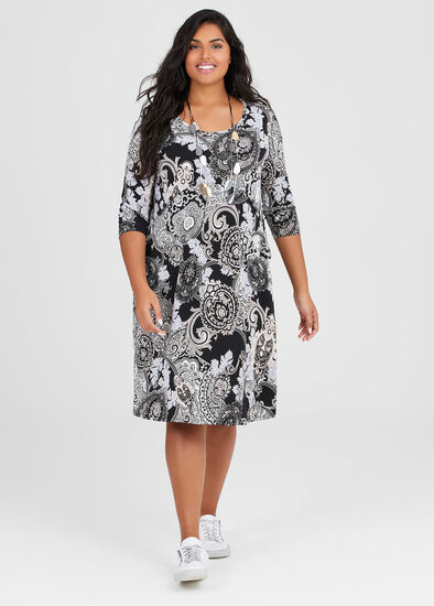 Plus Size Perfect Paisley Dress