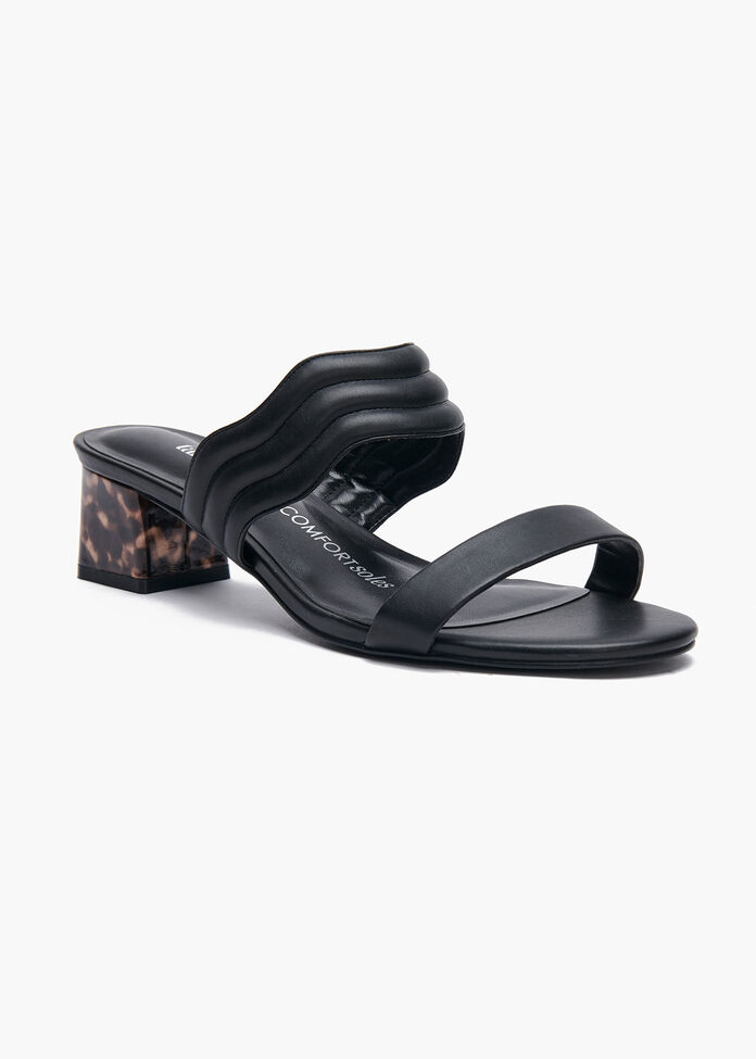 Sleek & Scalloped Sandal, , hi-res