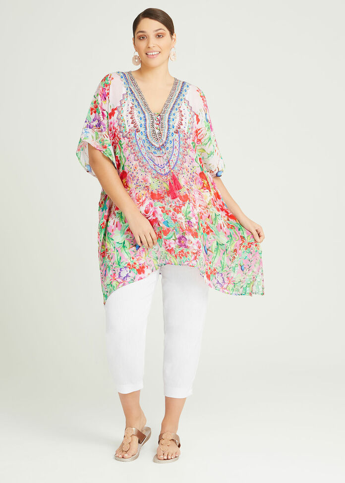 Natural Summer Fun Kaftan, , hi-res