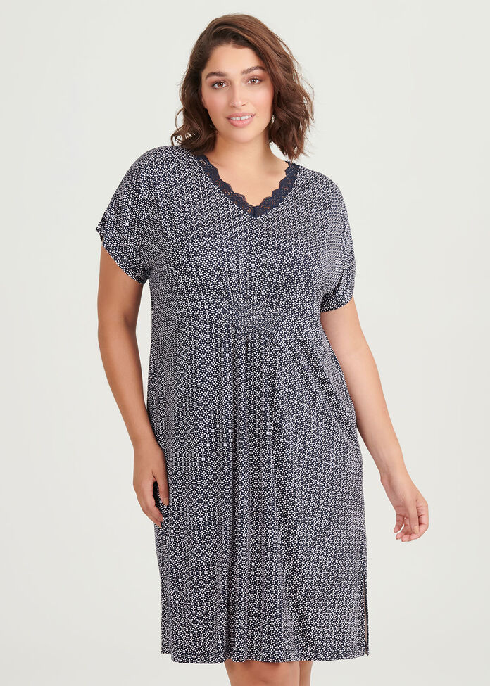 Bamboo Ditsy Nightie, , hi-res