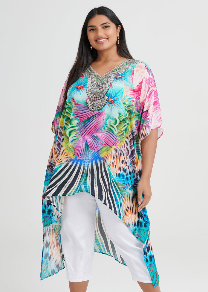 Club Aqua Viscose Tunic, , hi-res