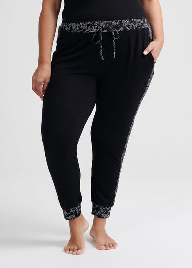 Plus Size Floral Bamboo Pant