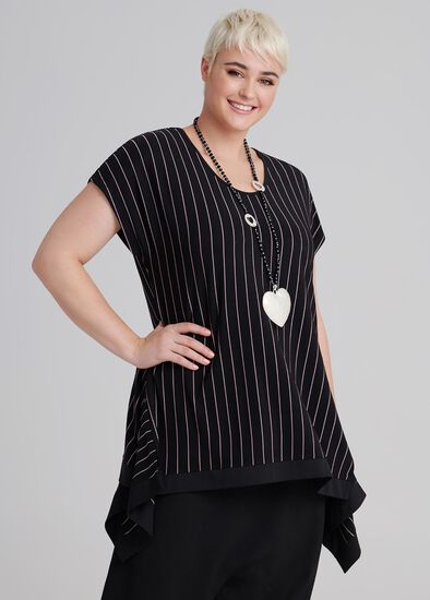 Plus Size Sileni Stripe Top