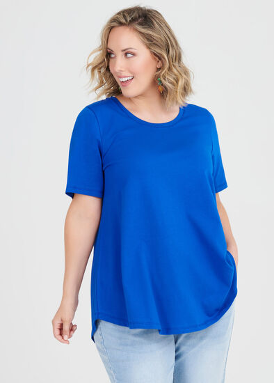 Plus Size Organic Crew Swing Basic Tee