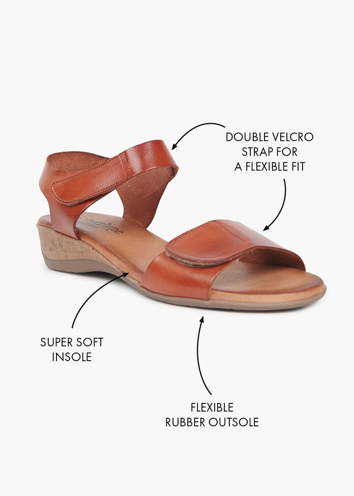 Barcelona Leather Sandal, , hi-res