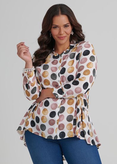 Plus Size Rustic Spot Shirt