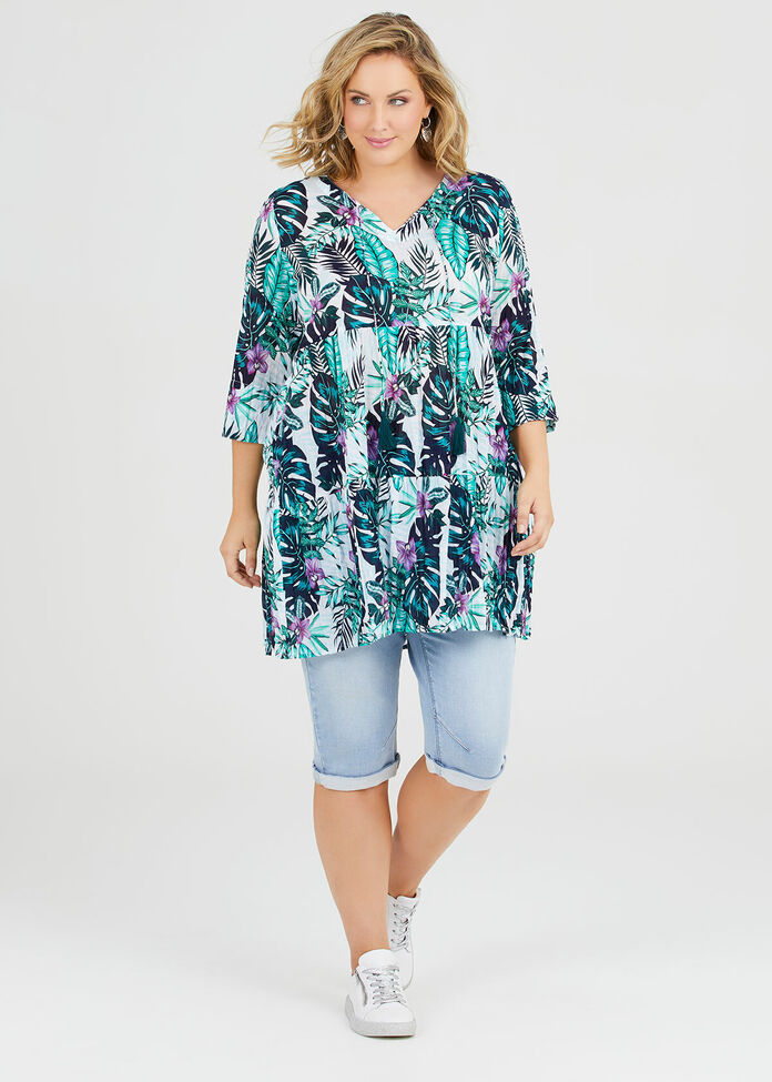 Cotton Palms Tunic, , hi-res