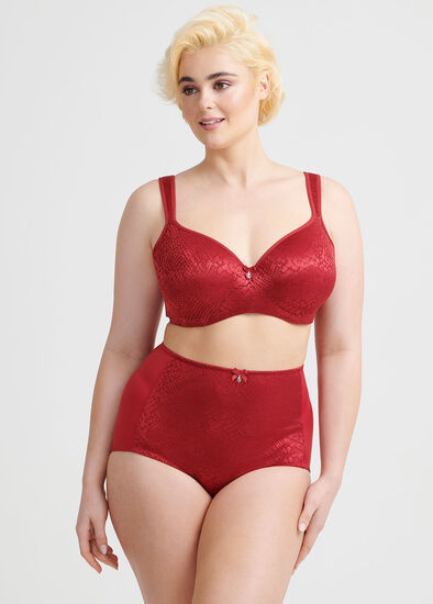 Plus Size Jacquard T-shirt Bra