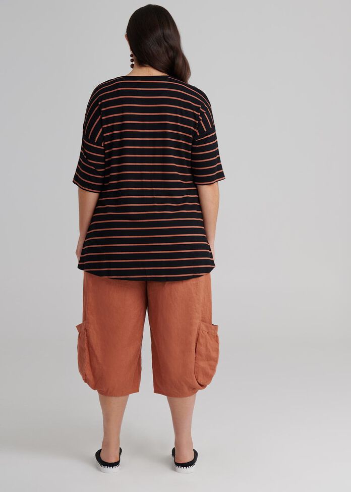 Stripe Bamboo Top, , hi-res