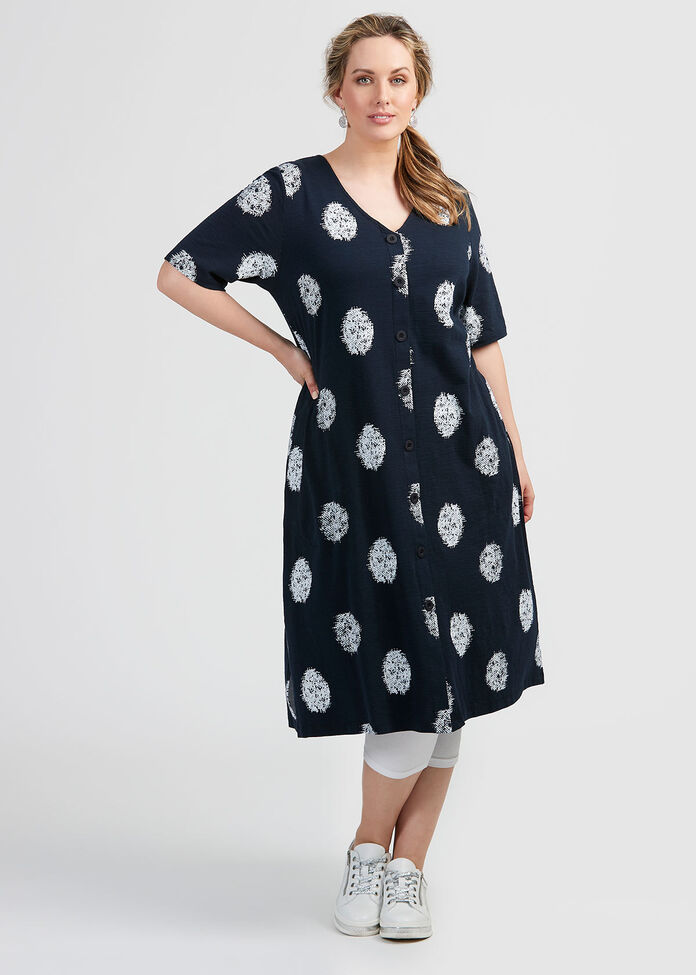 Cotton Ella Spot Dress, , hi-res