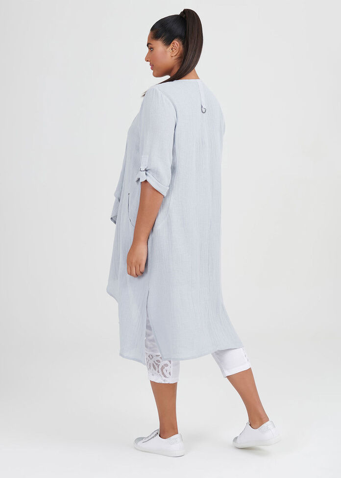 Linen Whitehaven Duster, , hi-res