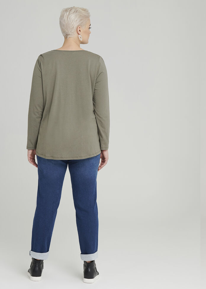 Easy Wear Ls Top, , hi-res