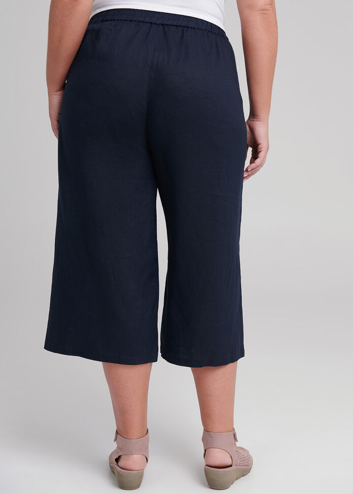 Linen Breeze Crop Pant, , hi-res