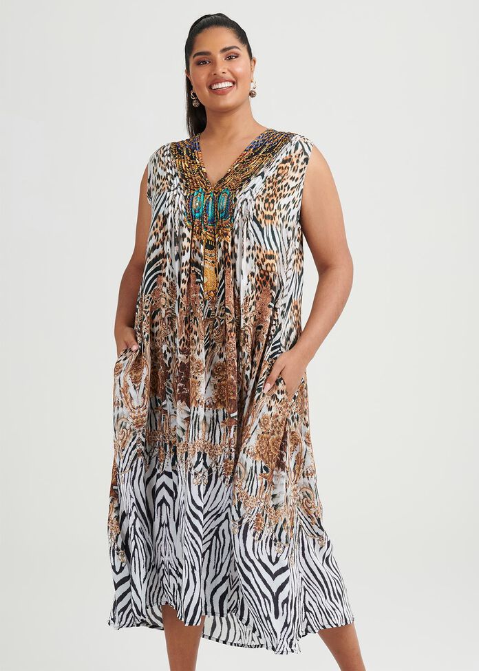 Sagua Maxi Viscose Dress, , hi-res