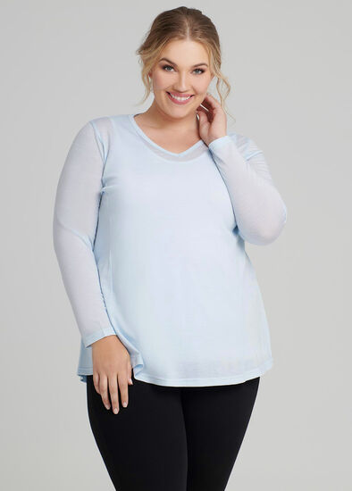 Plus Size Weekend Vneck Swing Top