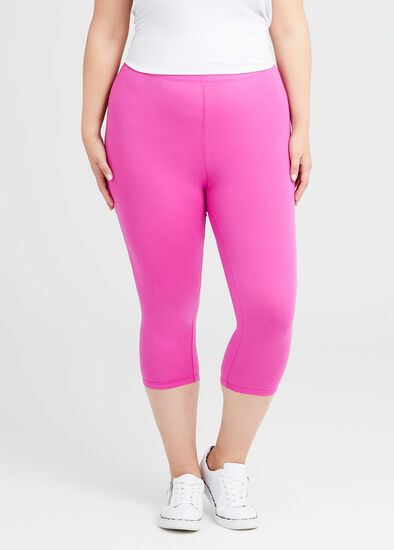 Plus Size Organic Cotton Crop Legging