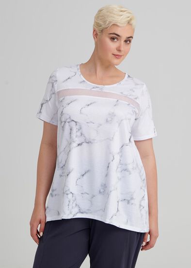 Plus Size Marble Active Tee