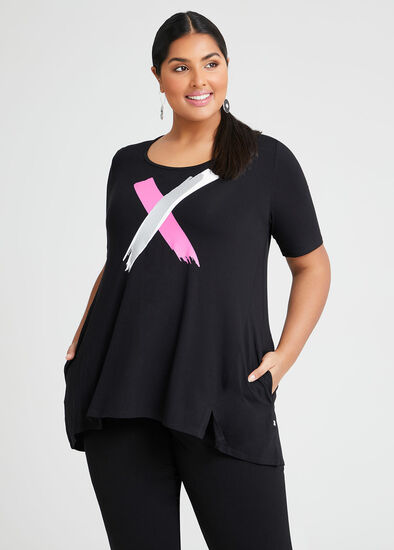 Plus Size Natural Kiss Kiss Top