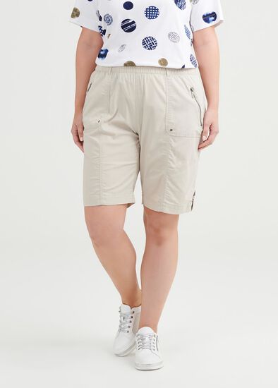 Plus Size Getaway Zip Short