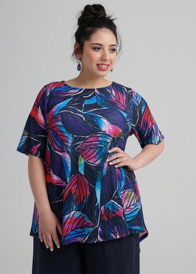 Plus Size Petite Leaf Top