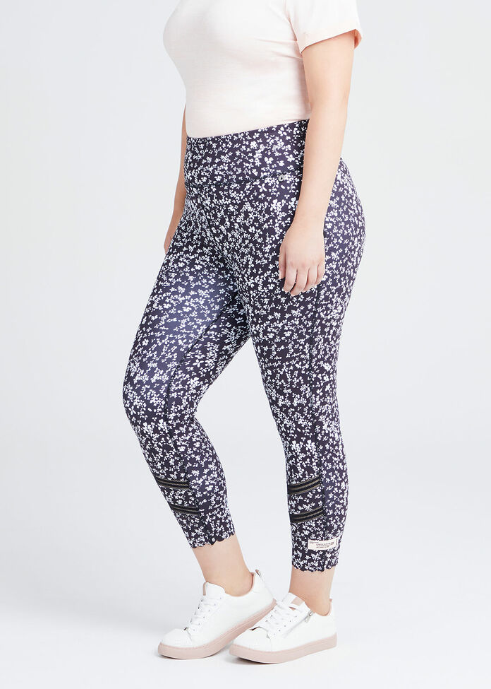 Ditsy Crop Active Legging, , hi-res