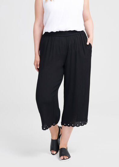 Plus Size Natural Celia Crop Pant