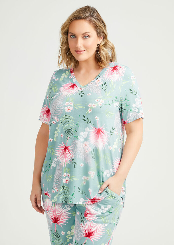 Bamboo Garden Pyjama Top, , hi-res