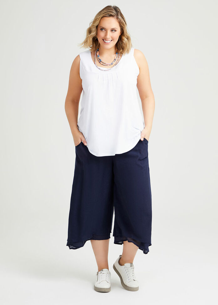 Natural Layered Crop Pant, , hi-res