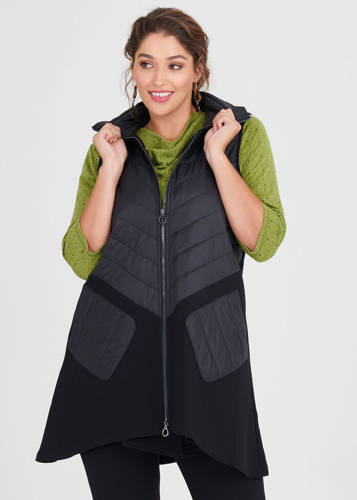 Ella Bamboo Ponti Vest, , hi-res