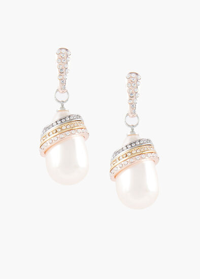 Ring Of Pearl Earrings