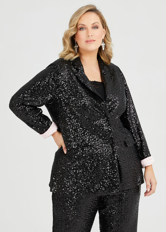 Sparkle Sequin Jacket, , hi-res