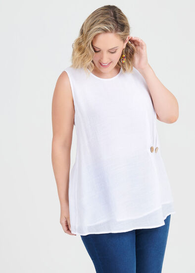 Plus Size Spellbound Button Top