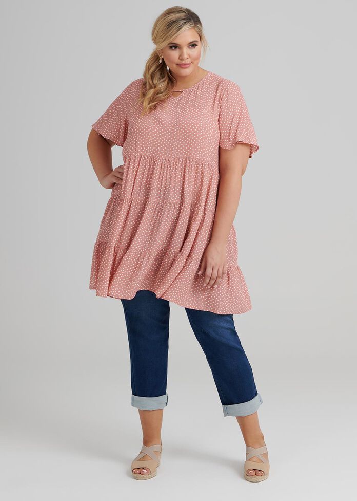 Teared Spot Tunic, , hi-res