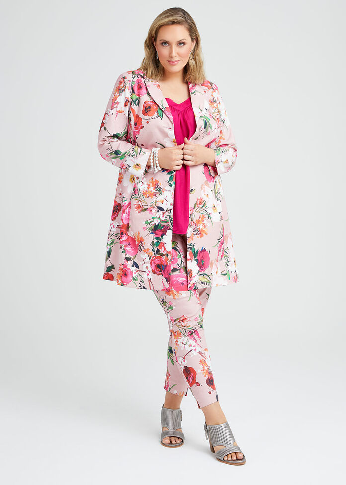 Pretty In Pink Linen Jacket, , hi-res