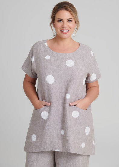 Plus Size Linen Breeze Tunic