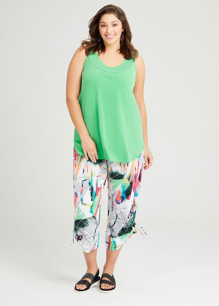 Spring Twist Wide Crop Pant, , hi-res