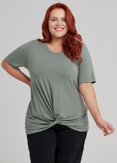 Plus Size Bamboo Knot Top